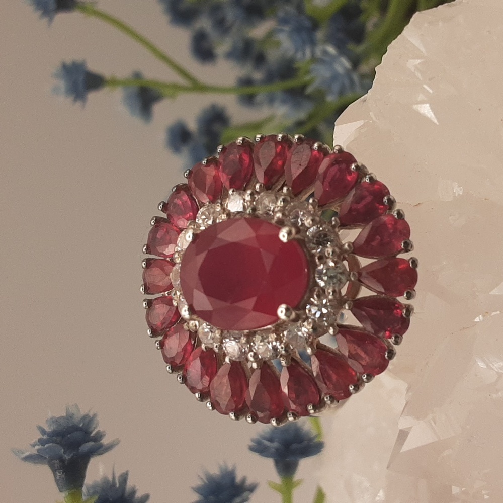 925 Genuine Ruby Ring. - image 3